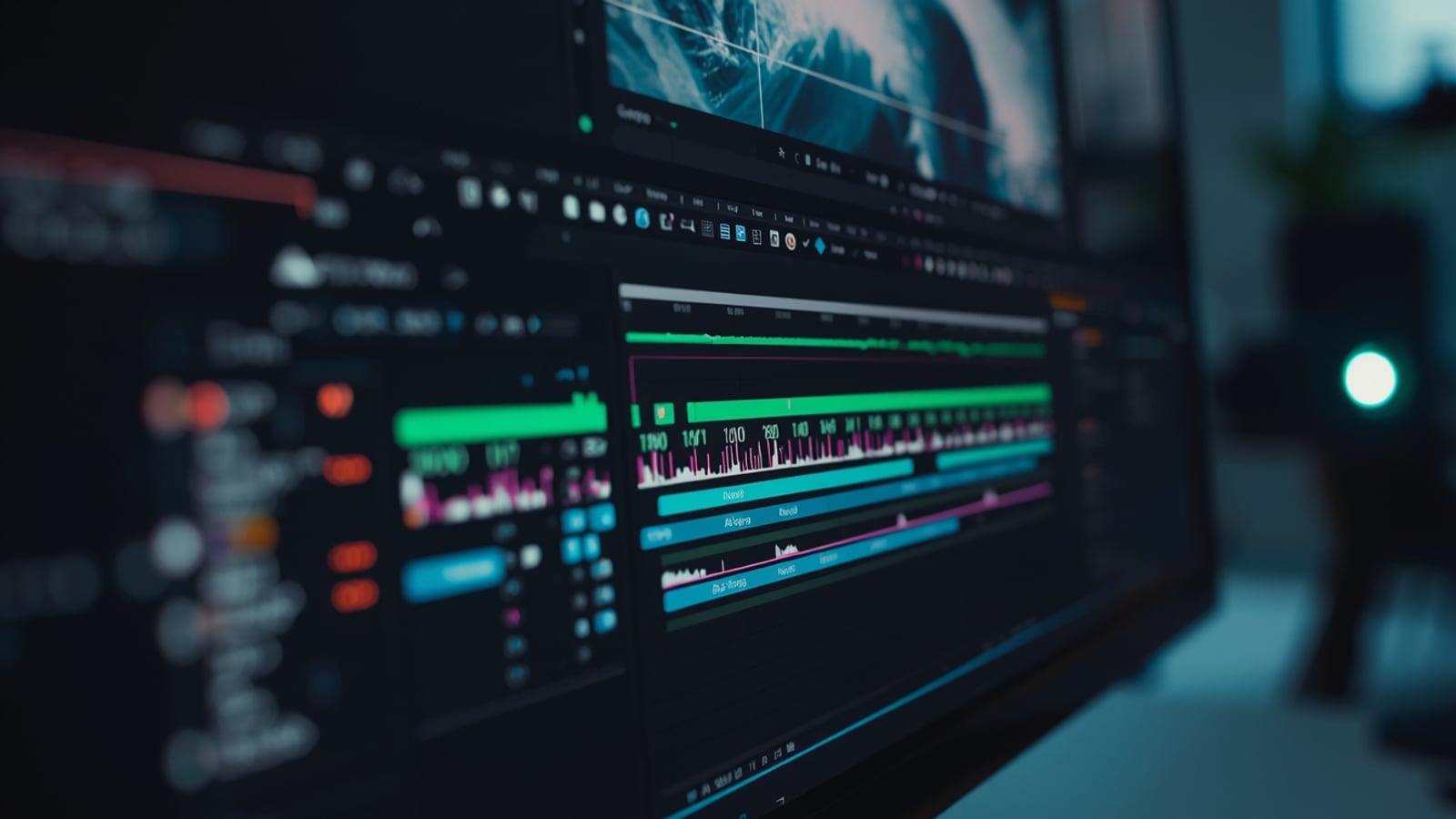 After Effects içinde yapay zeka kliplerini harmanlama ve katmanlama aşaması.